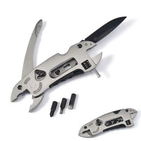 HKM-607763 Custom Logo 8-in-1 Multi-Function Survival Wrench Tool Set for Outdoor Camping and EDC Use