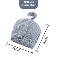 HKM-6078653 Cozy Plush Cat and Dog Hideout House with Warm Mat for Small Animals