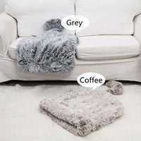 HKM-6078653 Cozy Plush Cat and Dog Hideout House with Warm Mat for Small Animals