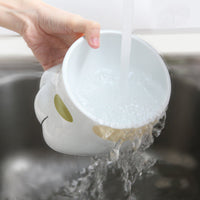 HKM-6078781 Ceramic Cat Paw Bowl - White Food and Water Bowl for Cats
