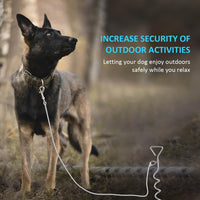 HKM-6081853 Durable Spiral Dog Tie-Out Stake for Secure Outdoor Tethering, Easy Installation, Rust Resistant