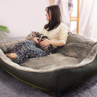 HKM-6082621 Cozy Polyester Dog Sofa Bed - Multiple Sizes Available