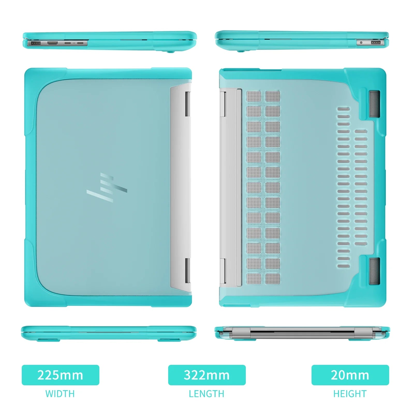 HKM-608275 OEM Green Case for 2024 14" HP Envy x360 2-in-1 Convertible Notebook