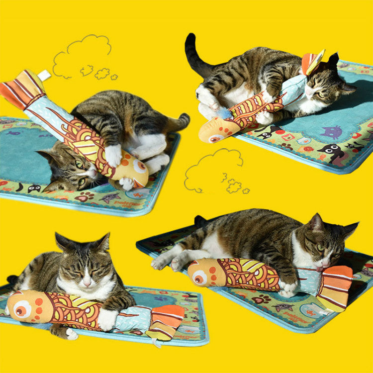 HKM-608339 Mint Fish Pet Plush Simulation Fish Pillow Cat Toy