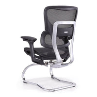 HKM-608339 Modern Ergonomic Mesh Executive Chair for Office and Conference Use - Featuring White Finish