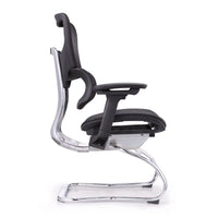 HKM-608339 Modern Ergonomic Mesh Executive Chair for Office and Conference Use - Featuring White Finish