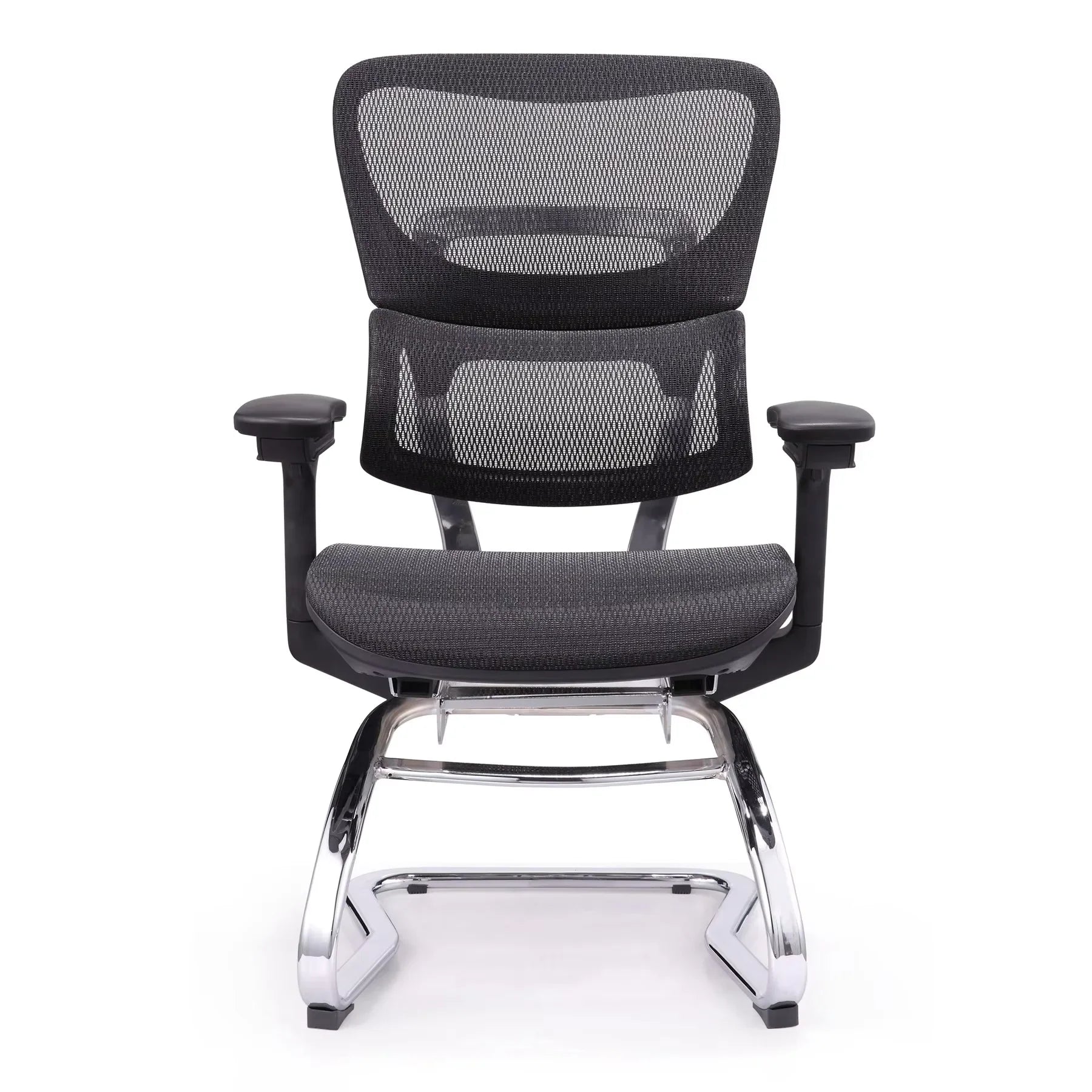 HKM-608339 Modern Ergonomic Mesh Executive Chair for Office and Conference Use - Featuring White Finish