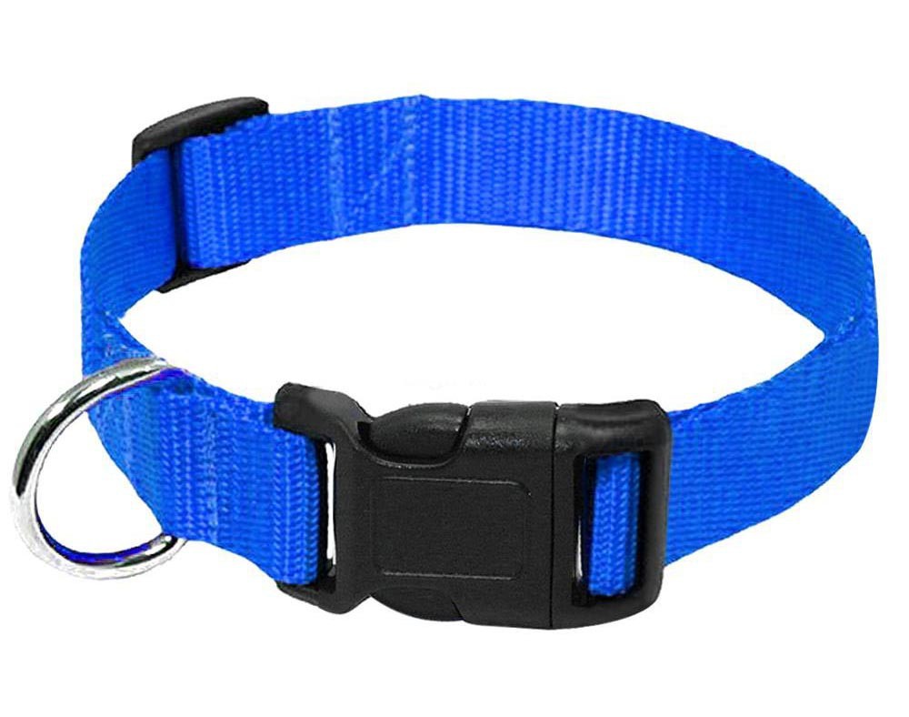 HKM-6084157 Durable Nylon Dog Collar Leash in Blue, Black, Red, and Purple Options