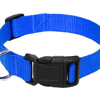 HKM-6084157 Durable Nylon Dog Collar Leash in Blue, Black, Red, and Purple Options