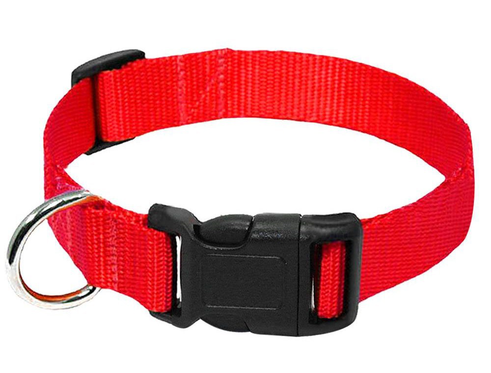 HKM-6084157 Durable Nylon Dog Collar Leash in Blue, Black, Red, and Purple Options