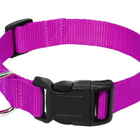 HKM-6084157 Durable Nylon Dog Collar Leash in Blue, Black, Red, and Purple Options