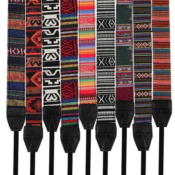 HKM-608467 Geometric Patterned Camera Strap for Easy Photography Comfort
