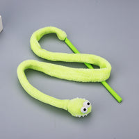 HKM-6085181 Interactive Cartoon Snake Cat Toy - Colorful Rod for Engaging Playtime