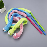 HKM-6085181 Interactive Cartoon Snake Cat Toy - Colorful Rod for Engaging Playtime
