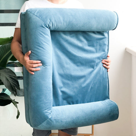 HKM-6086205 Detachable Egg Sponge Dog Sofa with Removable Cover - Medium and Large Sizes Available
