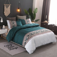 HKM-608659 Personalized Polyester Bedding Set with Duvet Covers and Pillowcases in Multiple Sizes