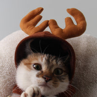 HKM-6089149 Plush Christmas Antlers for Dogs and Cats - Neck Size 23cm