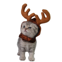 HKM-6089149 Plush Christmas Antlers for Dogs and Cats - Neck Size 23cm