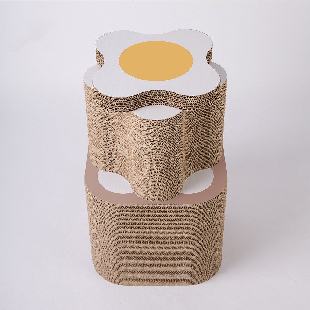 HKM-6089405 Versatile Corrugated Cat Scratching Board and Tunnel Combo for Play and Scratching