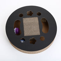 HKM-6090301 Corrugated Cat Scratch Board with Built-in Bell – Durable Eco-Friendly Design for Claw Grinding and Cozy Napping