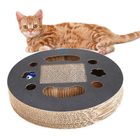 HKM-6090301 Corrugated Cat Scratch Board with Built-in Bell – Durable Eco-Friendly Design for Claw Grinding and Cozy Napping