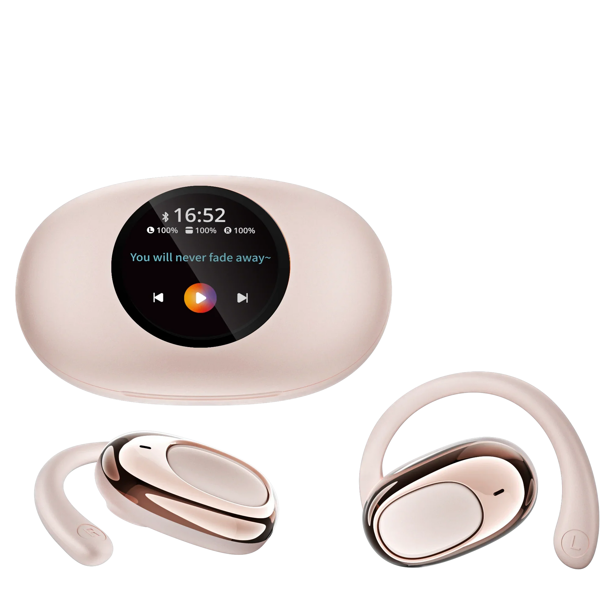 HKM-609043 YX39 Wireless In-Ear Earbuds with LCD Display and Bluetooth 5.4, Enhanced Noise Cancelling Technology