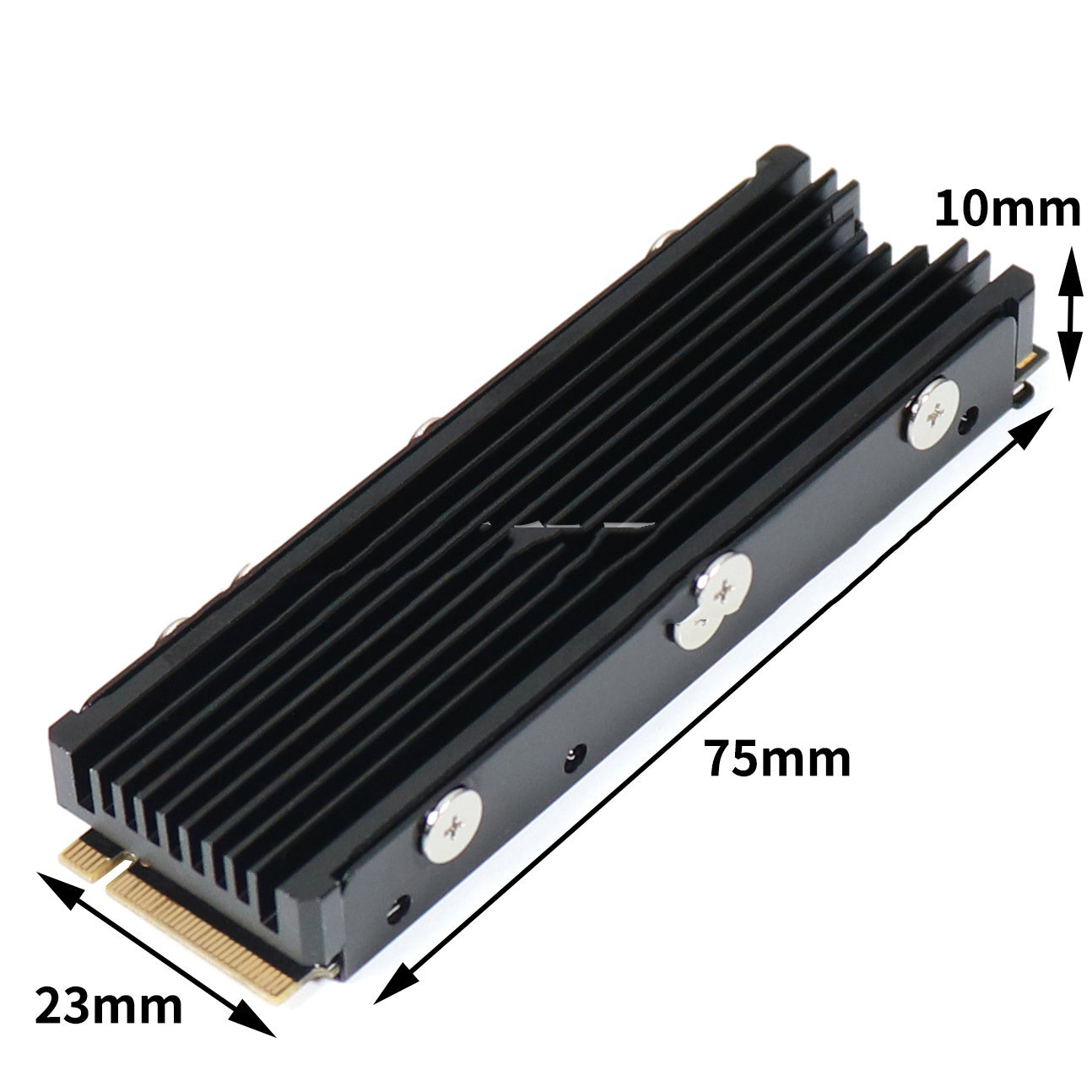 HKM-609107 Dust-proof Double-sided Heat Sink Sticker for Laptop Hard Drive Cooling - Model: Cool Warship