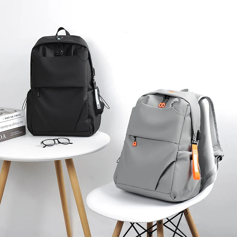HKM-609107 Waterproof 17 Inch Nylon Student Backpack with Large Capacity for Laptops