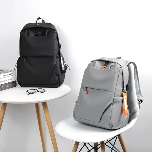 HKM-609107 Waterproof 17 Inch Nylon Student Backpack with Large Capacity for Laptops