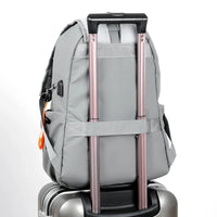 HKM-609107 Waterproof 17 Inch Nylon Student Backpack with Large Capacity for Laptops