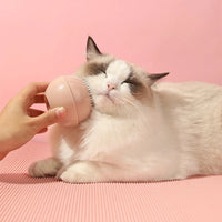 HKM-6091581 Silicone Pet Bath Brush with Shampoo Dispenser for Dogs and Cats - Soft Rubber Bristles