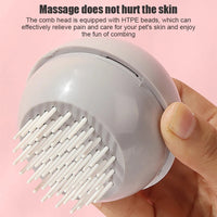 HKM-6091581 Silicone Pet Bath Brush with Shampoo Dispenser for Dogs and Cats - Soft Rubber Bristles