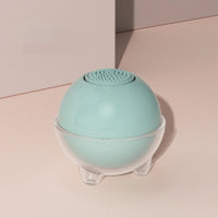 HKM-6091581 Silicone Pet Bath Brush with Shampoo Dispenser for Dogs and Cats - Soft Rubber Bristles