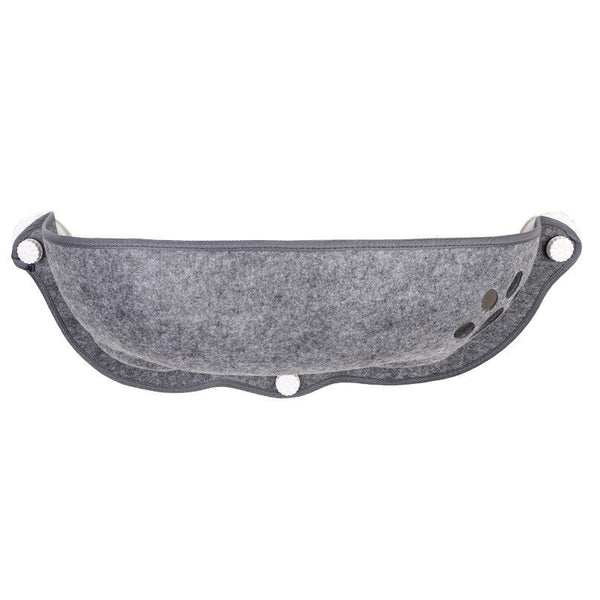 HKM-6091709 Semi-Circular Felt Cat Hammock for Window Sill with Cat Pad