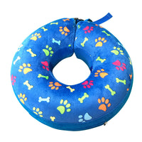 HKM-6092093 Inflatable Cartoon Pet Collar for Dogs - Removable Flocking Guard Circle, Multiple Sizes Available
