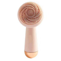 HKM-609299 Ultrasonic Pink Silicone Electric Cleansing Device with Waterproof Design and Four Modes