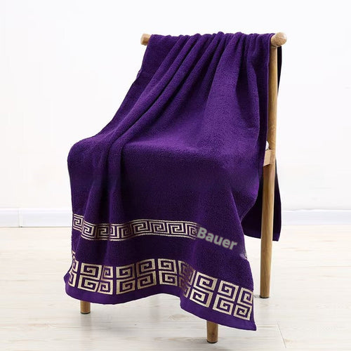 HKM-609299 Wide Satin Jacquard Cotton Bath and Beach Towel - Available in Multiple Colors