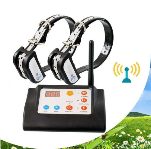 HKM-6093373 Wireless Electric Dog Fence System with Collar for Safe Outdoor Training and Boundary Control