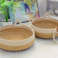 HKM-6094141 Rattan Cat Nest with Cotton Cushion - Various Sizes for Cats and Dogs