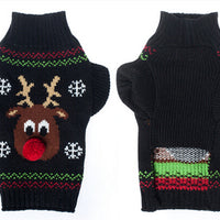 HKM-6094269 Cozy Christmas Pet Sweater for Cats and Dogs - Warm Acrylic Knit Apparel in Various Sizes