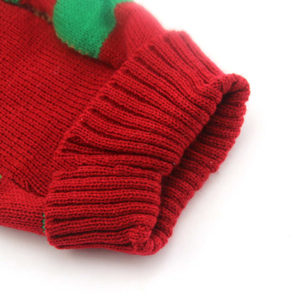 HKM-6094269 Cozy Christmas Pet Sweater for Cats and Dogs - Warm Acrylic Knit Apparel in Various Sizes