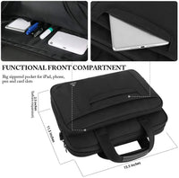 HKM-609427 Blue High-End Man's Briefcase for Laptop and Carry-On Essentials