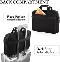 HKM-609427 Blue High-End Man's Briefcase for Laptop and Carry-On Essentials