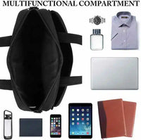 HKM-609427 Blue High-End Man's Briefcase for Laptop and Carry-On Essentials