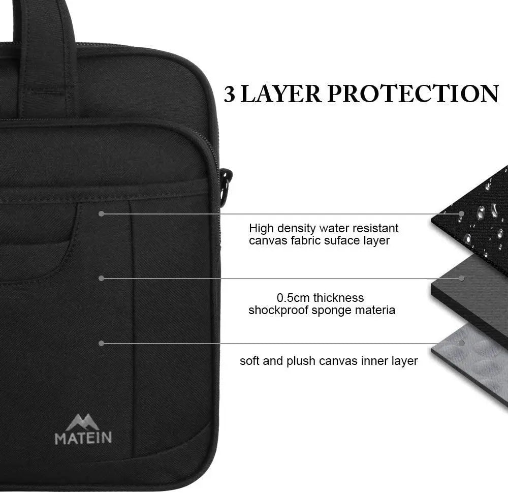 HKM-609427 Blue High-End Man's Briefcase for Laptop and Carry-On Essentials