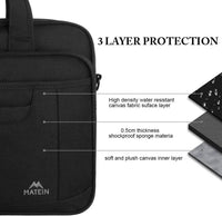 HKM-609427 Blue High-End Man's Briefcase for Laptop and Carry-On Essentials