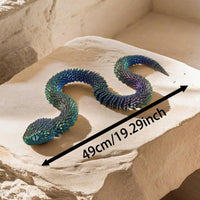 HKM-6094909 Creative Snake-Shaped High-Fidelity Ornament for Living Room and Study Decor