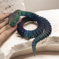 HKM-6094909 Creative Snake-Shaped High-Fidelity Ornament for Living Room and Study Decor