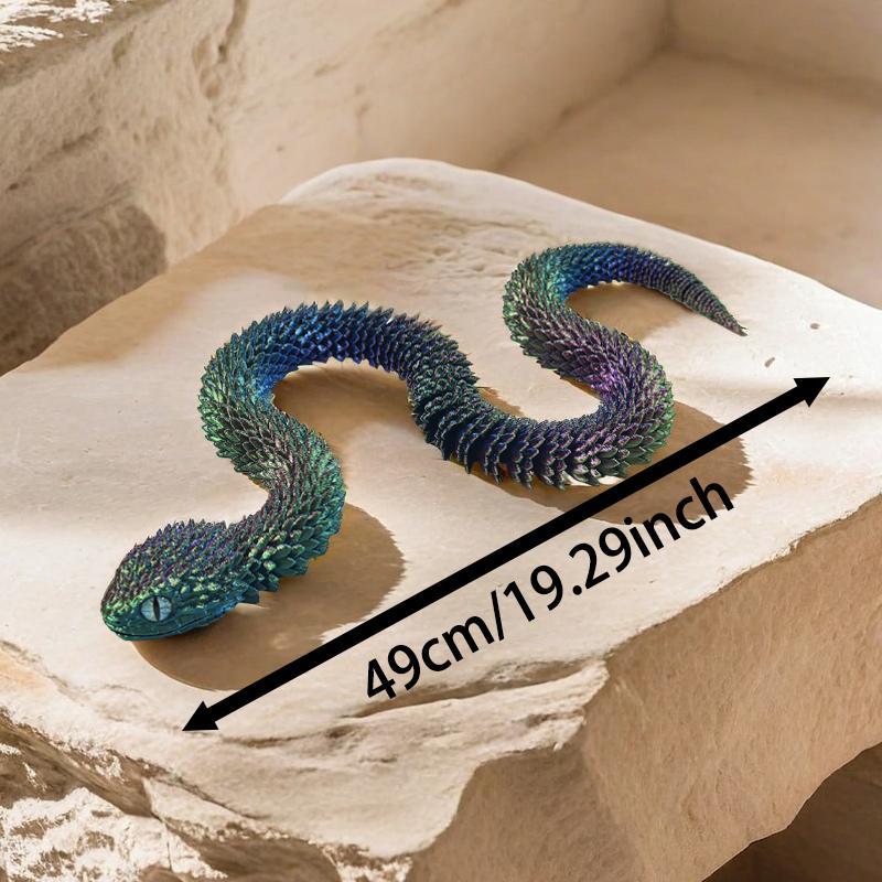 HKM-6094909 Creative Snake-Shaped High-Fidelity Ornament for Living Room and Study Decor