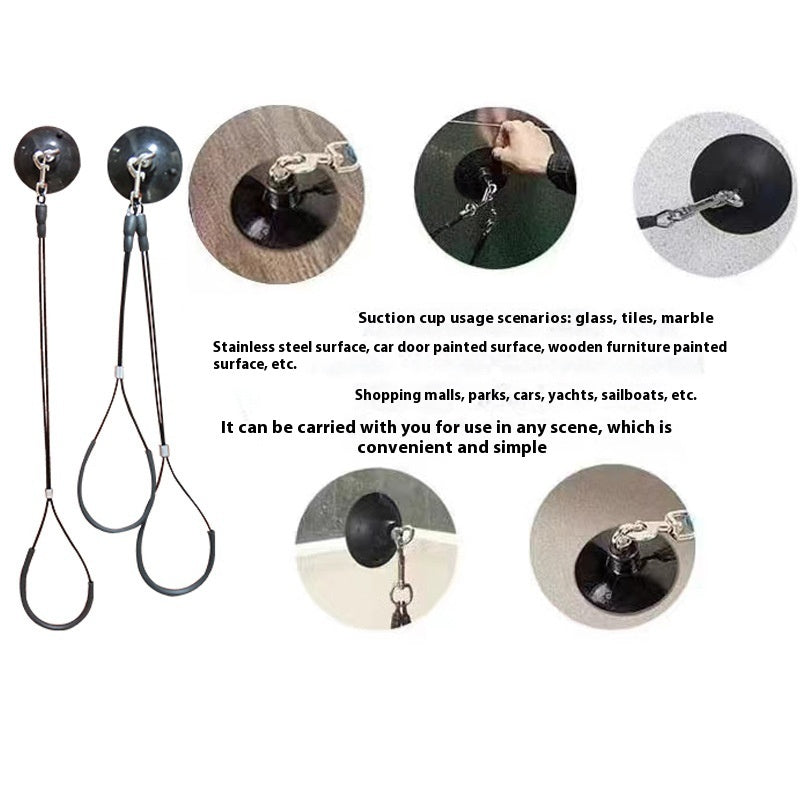 HKM-6099645 Pet Bath Steel Wire Rope with Suction Cup ¨C Single and Double Options Available